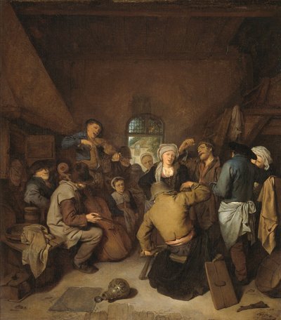Bauern musizieren und tanzen von Cornelis Pietersz Bega